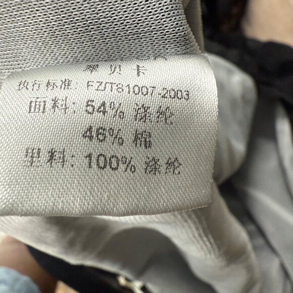 Tribeca Black Sheer Floral Ruffle Button-Up Blouse 3/4 Sleeve Womens S - Picture 5 of 11